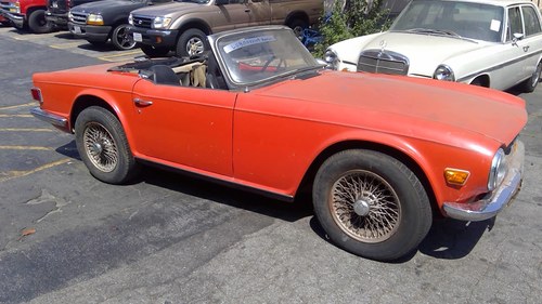1972 Triumph TR6 Rust free LHD car runs and drives for resto SOLD