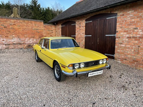 1974 Triumph Stag Mk11 Auto in Yellow. For Sale