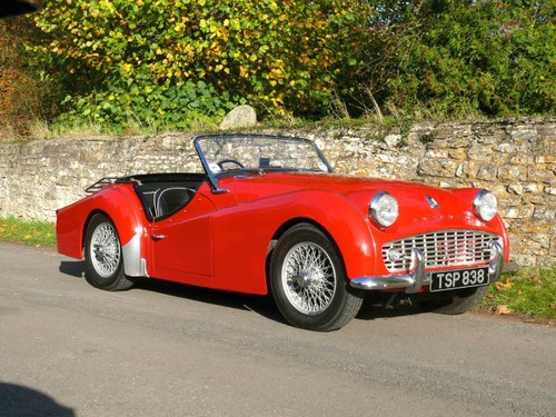 1958 TR3A - UK car - overdrive. For Sale