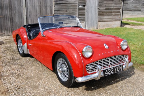 1958 Triumph TR3A, RHD, Rebuilt, Heritage Cert, Driving Well For Sale