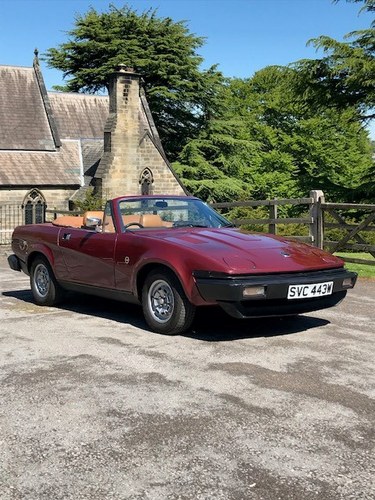 1980 Triumph TR7 convertible DHC - bordeaux red with tan interior For Sale