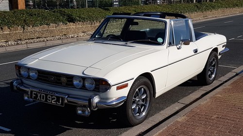 1971 Mk-I Triumph Stag, white, manual with overdrive For Sale