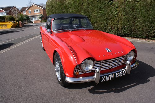 1963 triumph tr4 outstanding genuine uk car In vendita