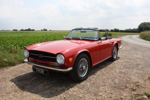 TR6 1971 - SIGNAL RED WITH OVERDRIVE. ORIGINAL 150BHP UK CAR SOLD