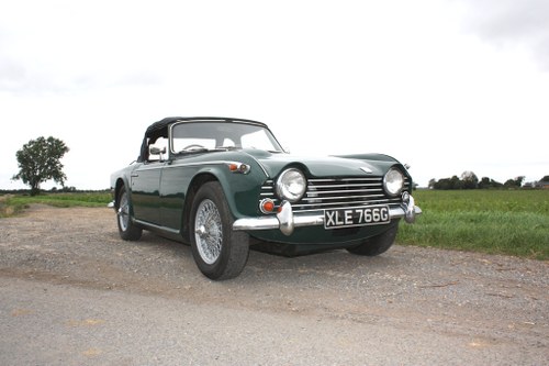 TR5 1968 TRIUMPH RACING GREEN WITH BLACK INTERIOR SOLD