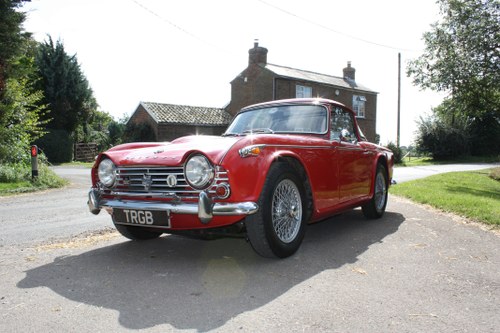 1966 TRIUMPH TR4A WITH OVERDRIVE, DESIRABLE & WIRE WHEELS SOLD