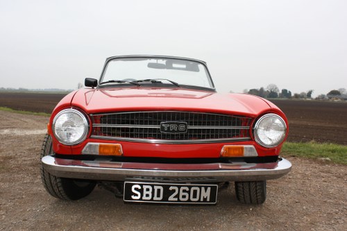 1974 TRIUMPH TR6 MOSTLY RED! SOLD