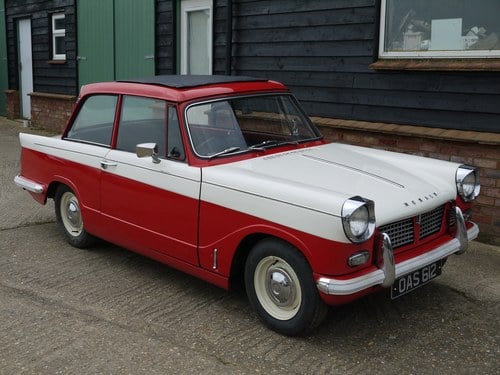 1962 TRIUMPH HERALD 1200 - EARLY CAR WITH SUNROOF & HISTORY !! VENDUTO