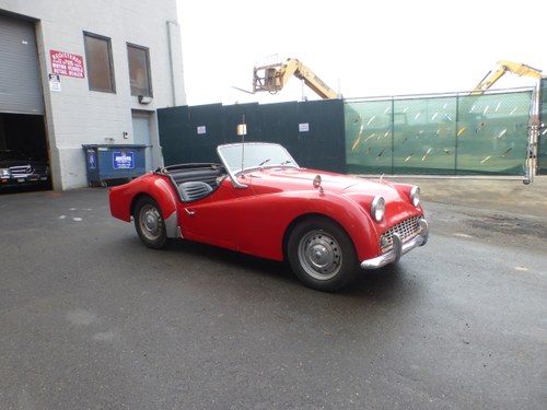 1959 Triumph TR3A Red for Restoration (St#2435) For Sale