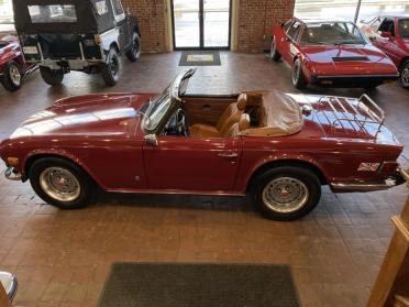 1974 Triumph TR6 Roadster Convertible LHD Red(~)Tan $18.9k For Sale