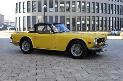 1973 A vibrant Mimosa Yellow Triumph TR6 in cracking condition SOLD
