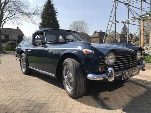 1968 Triumph TR5 with overdrive UK RHD Royal Blue - SOLD VENDUTO