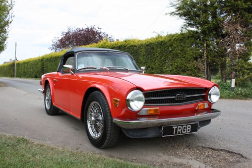 1974 TRIUMPH TR6 CR MODEL WITH OVERDRIVE SOLD
