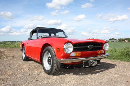 1971 TR6 CP BODY OFF RESTORED WITH OVERDRIVE SOLD