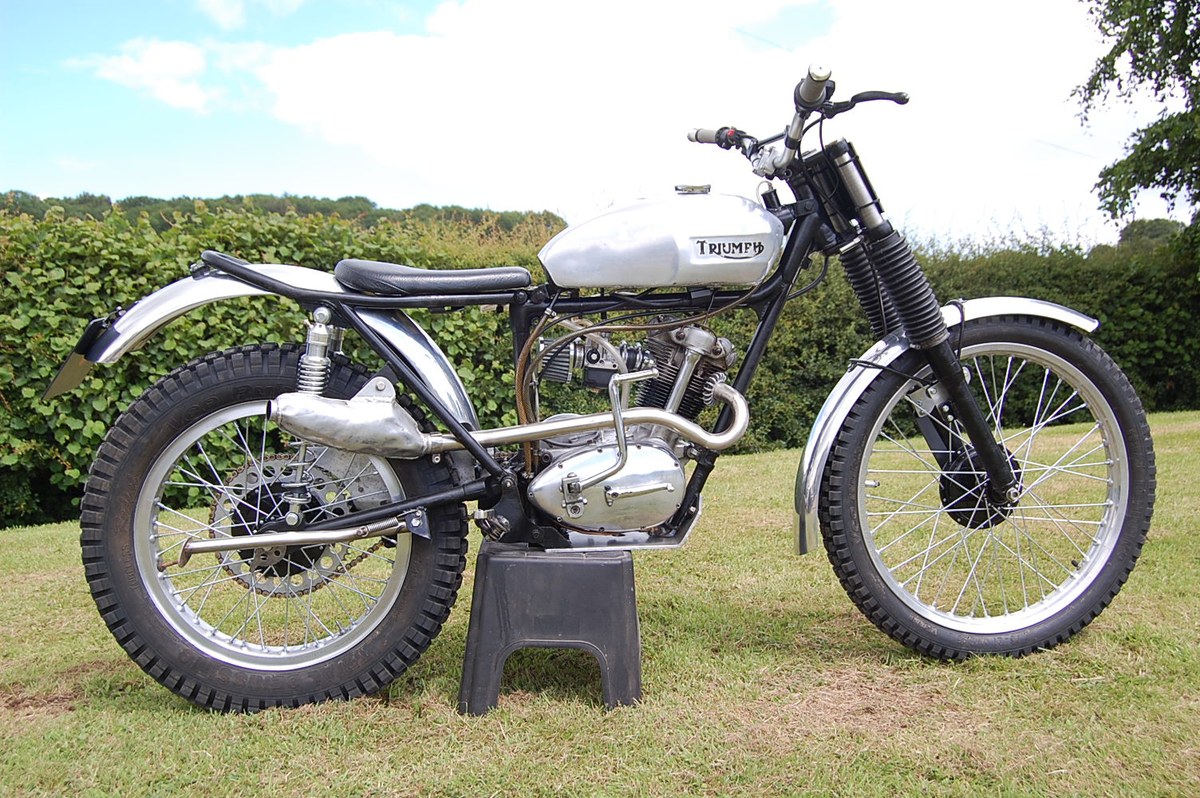 1958 Triumph Trials Cub In Lixwm Nr Holywell North Wales United 1958-triumph-trials-cub-in-lixwm-nr-holywell-north-wales-united