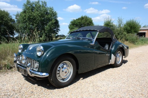 1960 TRIUMPH TR3A ORIGINAL UK CAR WITH OVERDRIVE SOLD