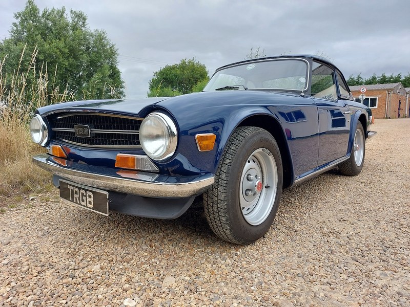 1973 SAPPHIRE BLUE TRIUMPH TR6 CR ORIGINAL UK CAR WITH OVERD