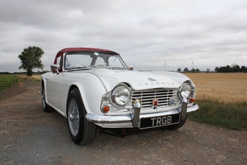 1965 BEAUTIFUL TRIUMPH TR4 WITH OVERDRIVE SOLD