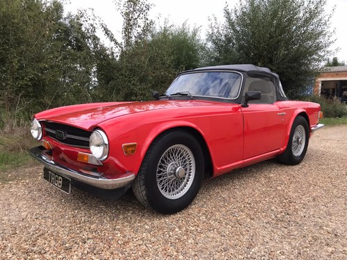 TR6 1973. ORIGINAL UK FUEL INJECTED CAR WITH OVERDRIVE SOLD