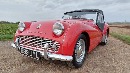 1960 RED TR3A WITH EFI SOLD