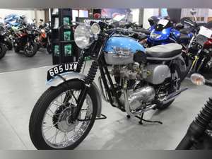 1960 Triumph T120 650cc **Blue / Silver** For Sale (picture 3 of 12)