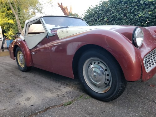 1959 Triumph TR3A lhd solid project SOLD