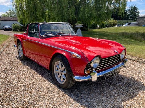 1968 Triumph TR5 Signal Red with Overdrive For Sale