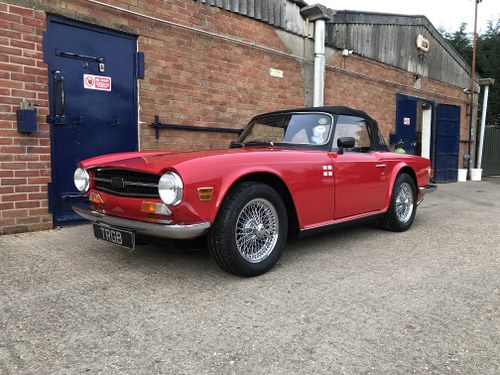 TRIUMPH TR6 1972 CP ON WEBERS WITH OVERDRIVE SOLD