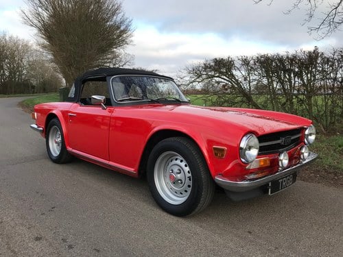 1973 TRIUMPH TR6 CR WITH POWER STEERING SOLD