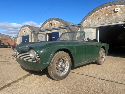 PROJECT TR4A 1966 ORIGINAL UK CAR WITH OVERDRIVE. SOLD