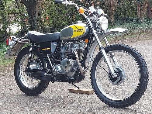 1973 TRIUMPH TROPHY TR5T 500 TRIAL ADVENTURER. STUNNING!! SOLD