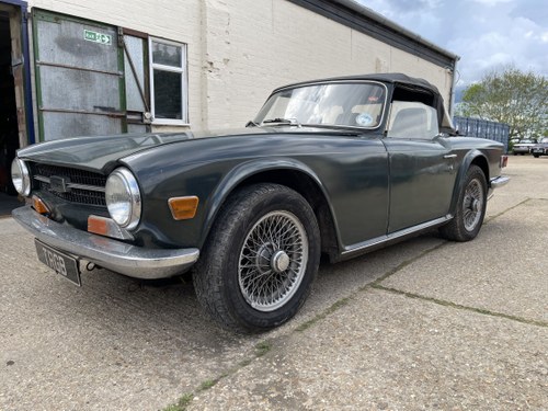 EXCEPTIONALLY SOUND 1969 TR6 FOR A RESTORATION SOLD