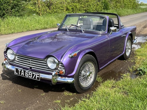 1967 TR4A EXTENSIVE BODY OFF RESTORED- SURREY TOP & OVERDRIV SOLD