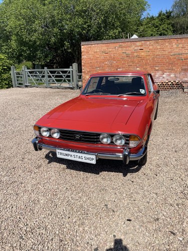 1974 Triumph Stag Mk11 in Pimiento red Manual. Kaufen Bei