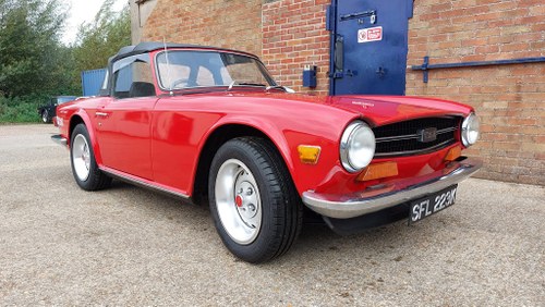 1972 TRIUMPH TR6 EX USA CC CAR WITH OVERDRIVE SOLD