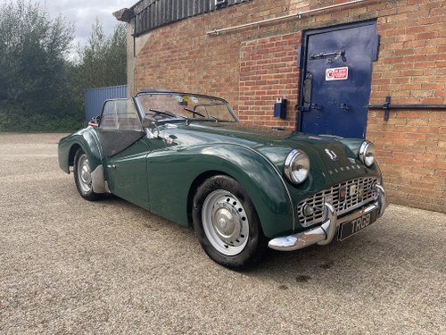 1960 TRIUMPH TR3A WITH OVERDRIVE FOR LIGHT RECOMMISSIONING SOLD