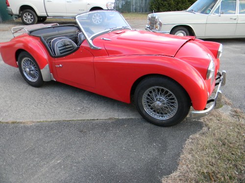 1962 Triumph TR3 w OD , Unfinished Restoration Free Shipping For Sale