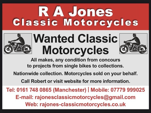 1960 Classic Motorcycles Wanted