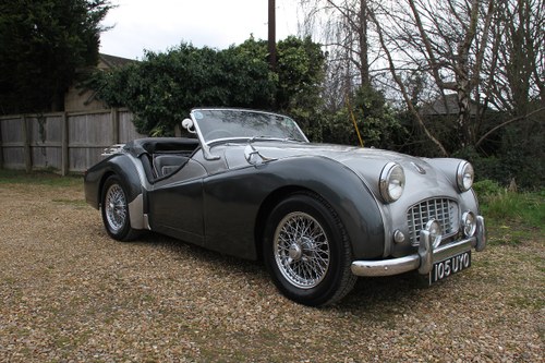1957 TRIUMPH TR3 WITH OVERDRIVE AND HIGH PORT ENGINE SOLD