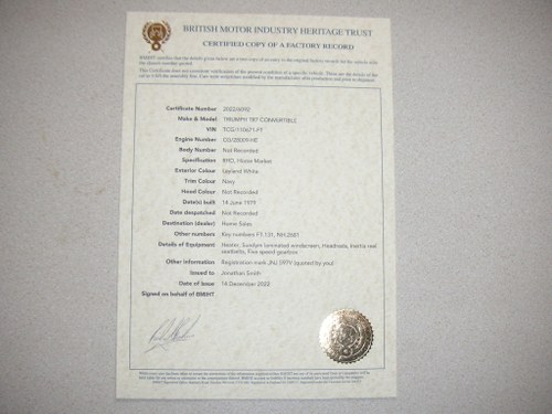 1979 Triumph TR7 Convertible For Sale (picture 99 of 108)