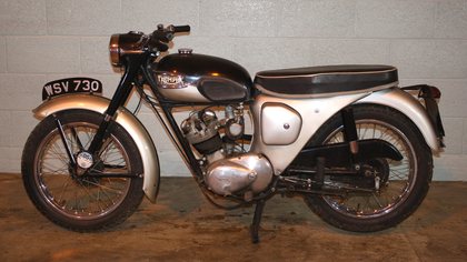 A circa 1962 Triumph Tiger Cub 199cc motorcycle