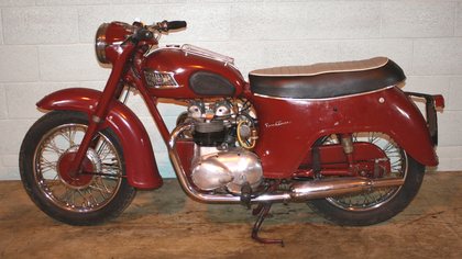 A circa 1962 Triumph Speed Twin 500cc motorcycle,