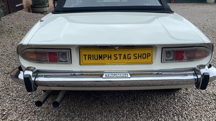 White Triumph Stag manual o/ drive