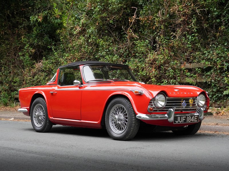 Triumph TR4A - Chrome wires, O/D, Surrey Top