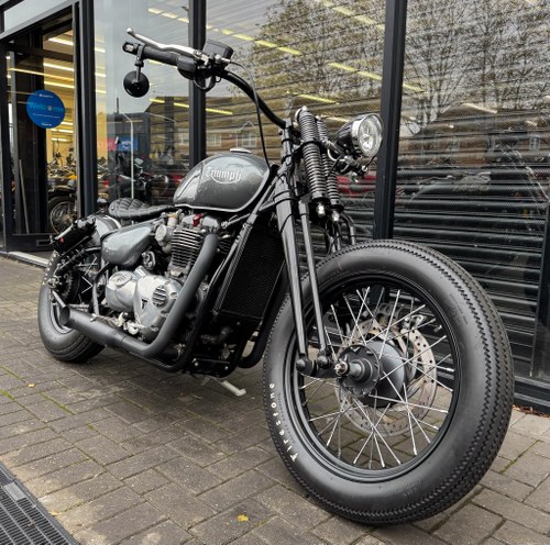 2016 CUSTOM TRIUMPH BOBBER 1200 * SPRINGER FORKS * UNIQUE VENDU