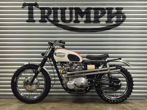 1968 Triumph Trophy 650 Desert Sled Scrambler Custom VERKAUFT