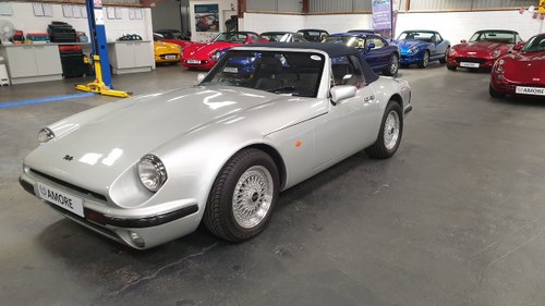 1991 Sold! - TVR V8S 4.0 Silver with Blue Int.  VENDUTO