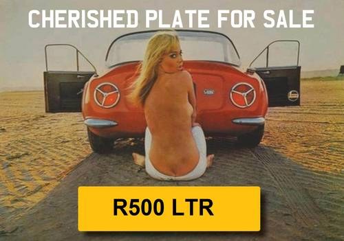1997 R500 LTR - Registration Plate  £600 SOLD