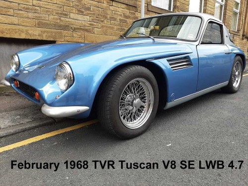 February 1968 TVR Tuscan SE lwb 4.7 For Sale