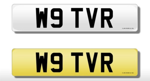 Private Number Plate - W9 TVR For Sale